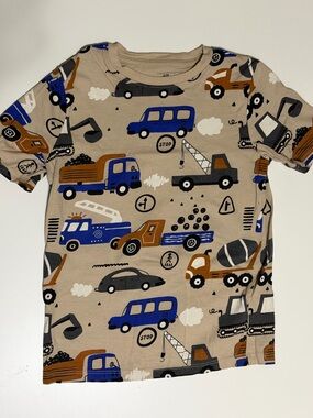 Neutral Construction Trucks Boys’ Tee